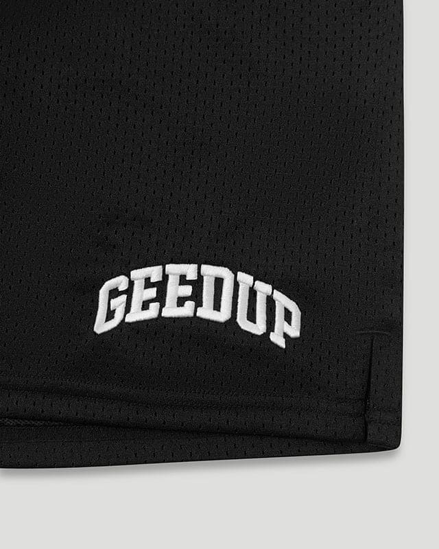 Team Logo Mesh Shorts Black