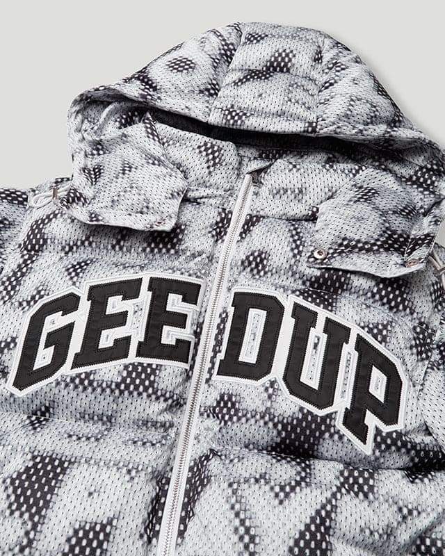PFK Static Puffer Jacket Multi Black/Grey + Ski Mask
