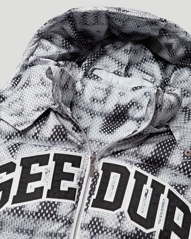 PFK Static Puffer Jacket Multi Black/Grey + Ski Mask