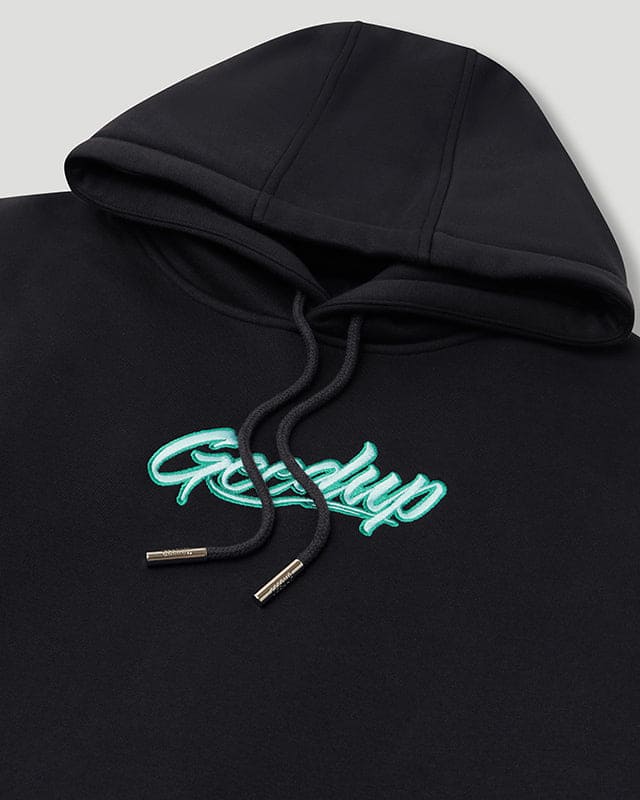 Script Hoodie Navy/Teal